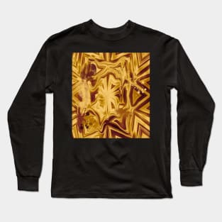 Bold melted copper striped kaleidoscope Long Sleeve T-Shirt